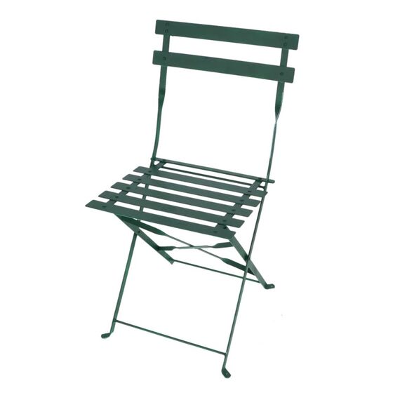 Esschert Design MF045 Gartenstuhl Terrasse Harter Sitz Harte Rückenlehne Stahl Grün, 4 image