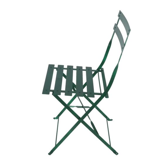 Esschert Design MF045 Gartenstuhl Terrasse Harter Sitz Harte Rückenlehne Stahl Grün, 5 image