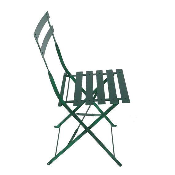 Esschert Design MF045 Gartenstuhl Terrasse Harter Sitz Harte Rückenlehne Stahl Grün, 9 image