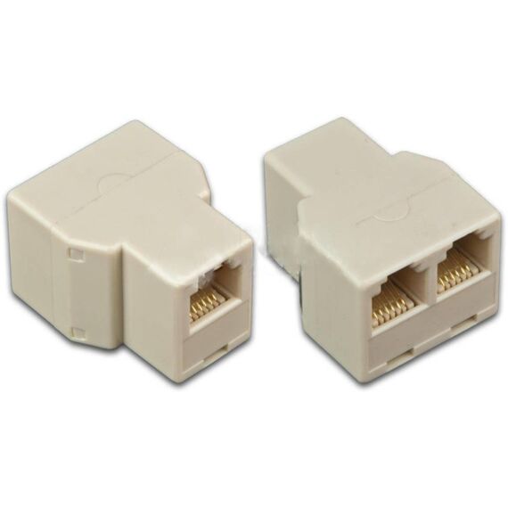 Wirewin MOD DX ADP 6/6-6/6 1:2 Kabeladapter RJ12 2 x RJ12 Beige
