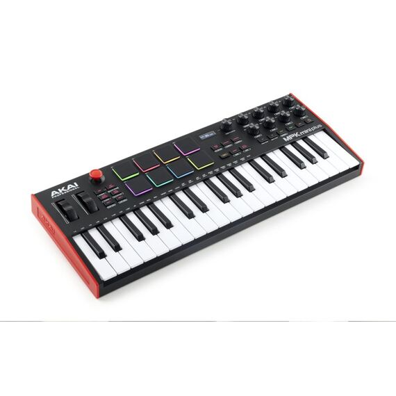 Akai MPK Mini Plus MIDI-Tastatur 37 Schlüssel USB Schwarz, Rot, Weiß, 2 image