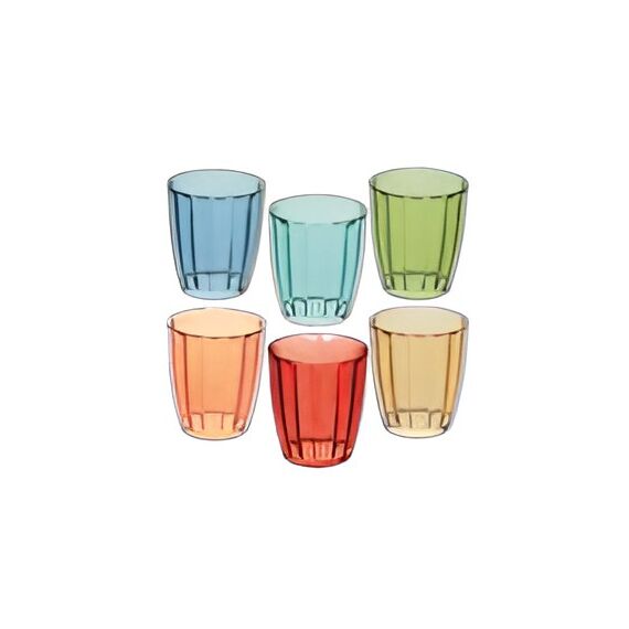Tognana Porcellane N3585B6M247 Wasserglas Gemischte Farben 6 Stück(e) 310 ml