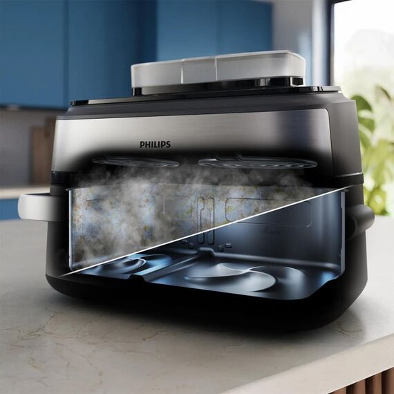 Philips NA565/92 Fritteuse Doppel 9,5 l 2300 W Schwarz, Silber, Edelstahl, 8 image