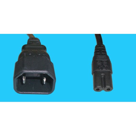 Diggelmann NCNG-04 Stromkabel Schwarz 0,4 m C14-Koppler C7-Koppler