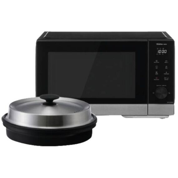 Panasonic NN-GD38Q Schwarz, Edelstahl Kombi-Mikrowelle Arbeitsplatte 29 l 1000 W