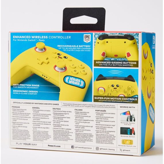 PowerA NSGP0268-01 Gaming-Controller Gelb Bluetooth Gamepad Nintendo Switch, Nintendo Switch Lite, Nintendo Switch OLED, Farbe: Gelb, Länge: 3 m, 7 image