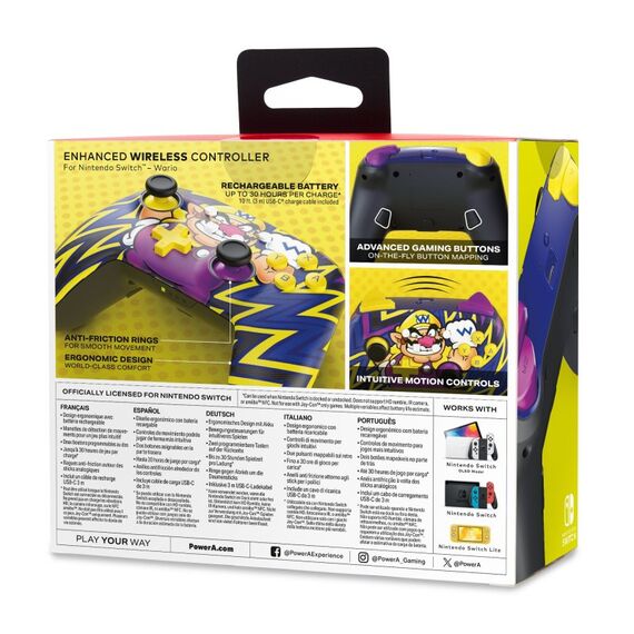 PowerA NSGP0343-01 Gaming-Controller Mehrfarbig Bluetooth Gamepad Nintendo Switch, 8 image