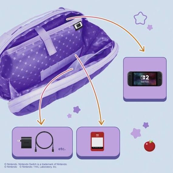 Hori NSX-046E Schutzhülle für tragbare Spielkonsolen Beuteltasche Nintendo Violett, 3 image