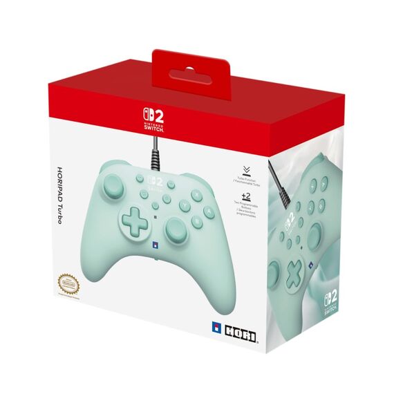 Hori NSX-110E Gaming-Controller Mintfarbe USB Gamepad Nintendo Switch, Nintendo Switch 2, Nintendo Switch OLED, Farbe: Mintfarbe, Länge: 3 m, 4 image