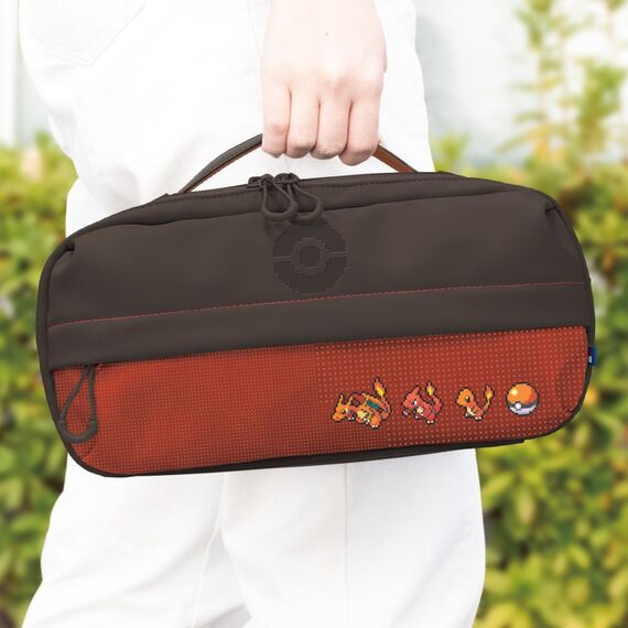 Hori NSX-190E Schutzhülle für tragbare Spielkonsolen Beuteltasche Nintendo Textil Schwarz, Rot, 3 image