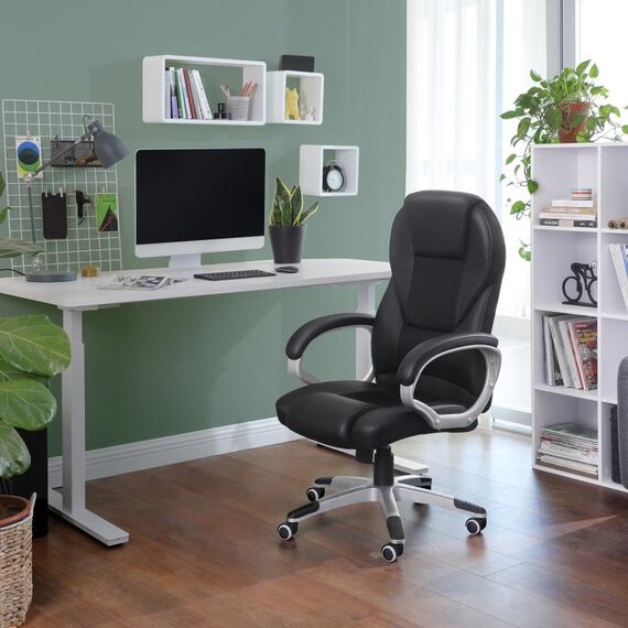 Songmics OBG22B Büro- & Computerstuhl Gepolsterter Sitz Gepolsterte Rückenlehne, 2 image