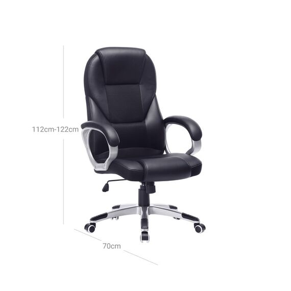 Songmics OBG22B Büro- & Computerstuhl Gepolsterter Sitz Gepolsterte Rückenlehne, 6 image