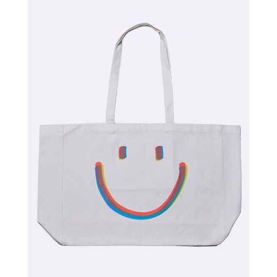 Chic-mic Keep Smiling Baumwolle Grau, Gelb, Rot, Blau Frau Strandtasche