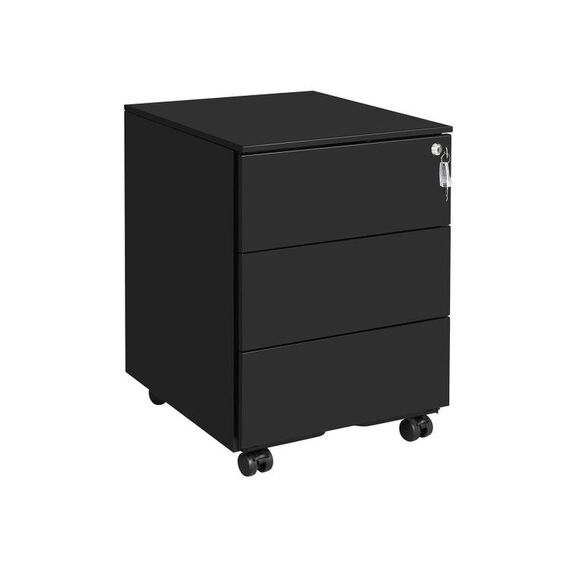 Songmics OFC63BK Aktenschrank Stahl Schwarz