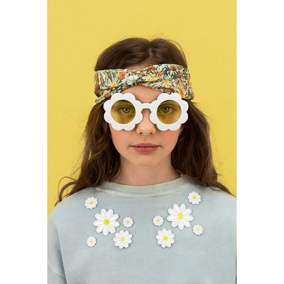 PartyDeco Brille Gänseblümchen, Mix