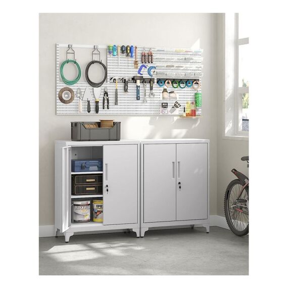 Songmics OMC013G01 Aktenschrank Stahl Grau, 2 image