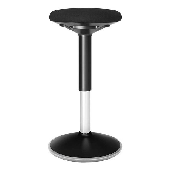 Songmics OSC05BK Sattelstuhl Gepolsterter Sitz Schwarz Schaum, Kunststoff, Polyester, Stahl Stahl Metall 1 Stück(e)