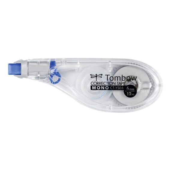 Tombow MONO Korrektur-Band 12 m Blau, Transparent, Weiß 1 Stück(e)