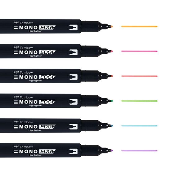 Tombow MONO edge Marker 6 Stück(e) Feine/ runde Spitze Mehrfarbig, 2 image