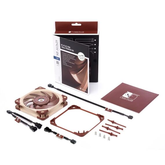 Noctua NF A12x25 PWM Computergehäuse Ventilator 12 cm Beige, Rot, 2 image