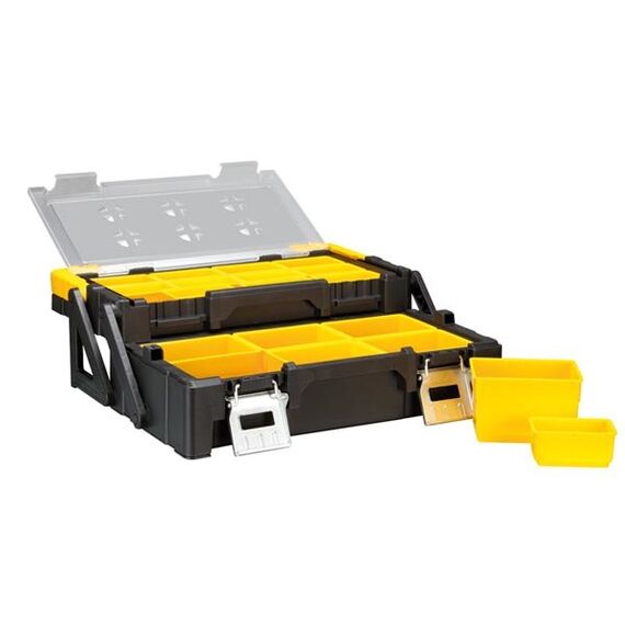 Perel OTBC1 Kleinteil/Werkzeugkasten Aluminium Schwarz, Gelb