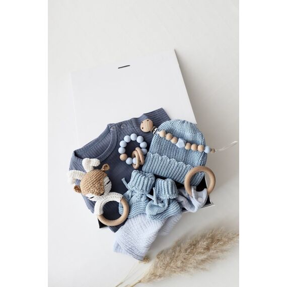 OYKAMI Palermo Baby-Geschenkset Mädchen Blau