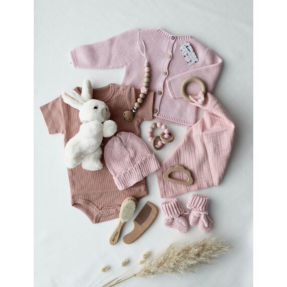 OYKAMI Verona Baby-Geschenkset Mädchen Braun, Rose, 3 image