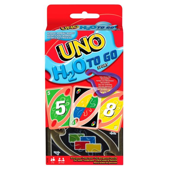 Mattel Games UNO H2O To Go, wasserfestes Kartenspiel, Reisespiel, Familienspiel, 6 image