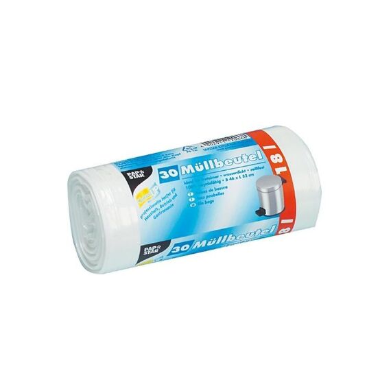 Weita PAP12066 Abfallbeutel 18 l Weiß 30 Stück(e)