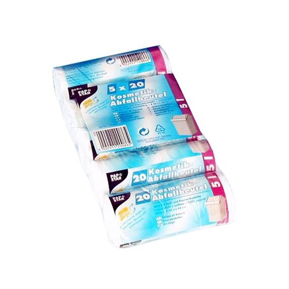 Weita PAP12086 Abfallbeutel 5 l Weiß 20 Stück(e)
