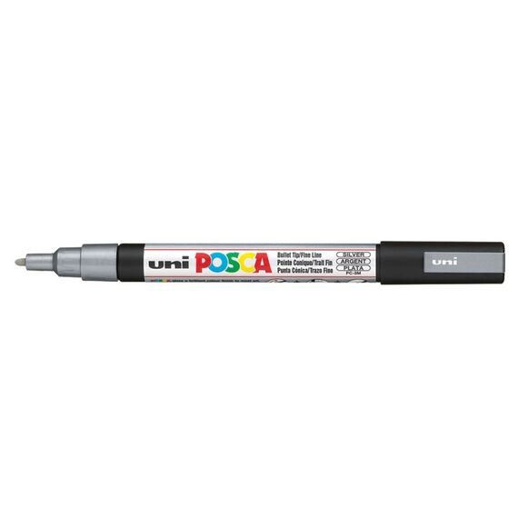 POSCA PC-3M Marker 1 Stück(e) Silber, Farbe: Silber