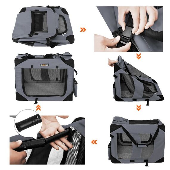 Feandrea PDC70GY Tragevorrichtung für Tiere Handtasche zum Tragen von Haustieren, 5 image