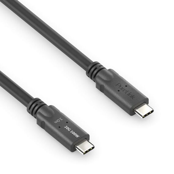 PureLink PI6600-030 USB Kabel USB4 Gen 2x2 3 m USB C 20 Gbit/s 100 W Schwarz, 2 image