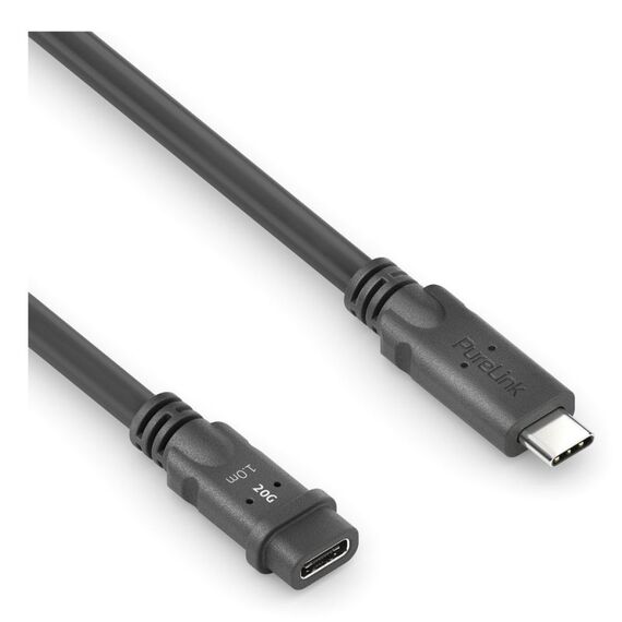 PureLink PureInstall MicroX4 USB Kabel USB4 Gen 2x2 1 m USB C 20 Gbit/s 240 W Schwarz, Länge: 1 m, 2 image