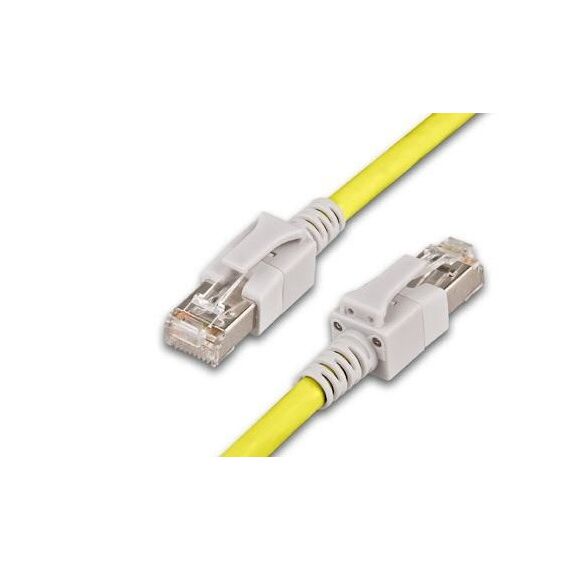 Wirewin S/FTP Cat.6a 3m Netzwerkkabel Gelb Cat6a S/FTP (S-STP) Rund, Farbe: Gelb, Länge: 3 m