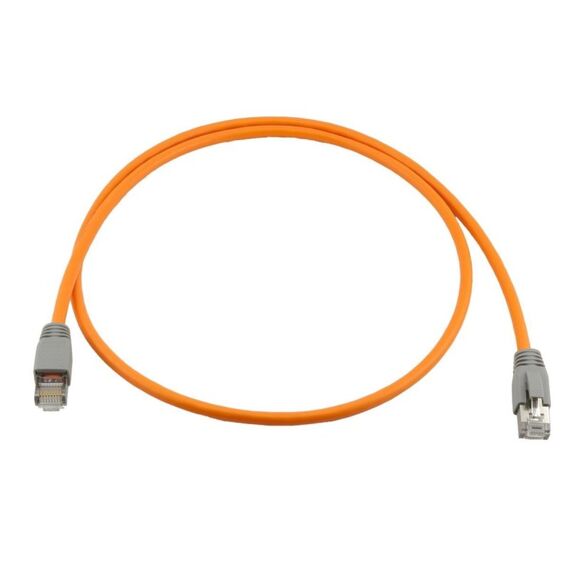 Wirewin PKW-I0-SF-K6A-PUR Netzwerkkabel Orange 1 m Cat6a S/FTP (S-STP) Rund, Länge: 1 m