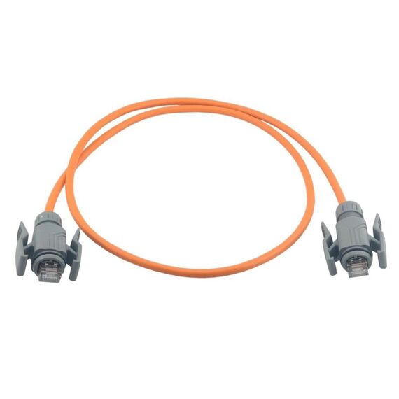 Wirewin PKW-I2-SF-K6A-PUR Netzwerkkabel Orange 5 m Cat6a S/FTP (S-STP) Rund, Länge: 5 m