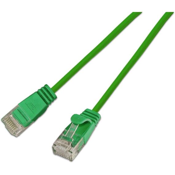 SLIM Patchcords Light UTP Netzwerkkabel Grün 5 m Cat6 U/UTP (UTP) Rund, Farbe: Grün, 2 image