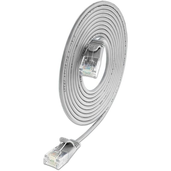 SLIM Patchcords Light UTP Netzwerkkabel Grau 7,5 m Cat6 U/UTP (UTP) Rund, Farbe: Grau