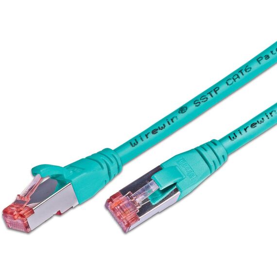 Wirewin S/FTP CAT6 1m Netzwerkkabel Türkis S/FTP (S-STP) Rund