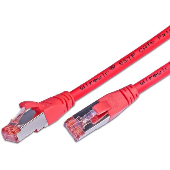 Wirewin S/FTP CAT6 10m Netzwerkkabel Rot S/FTP (S-STP) Rund