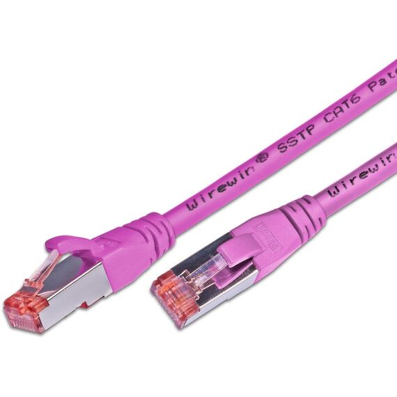 Wirewin S/FTP CAT6 4m Netzwerkkabel Magenta S/FTP (S-STP) Rund, Länge: 4 m