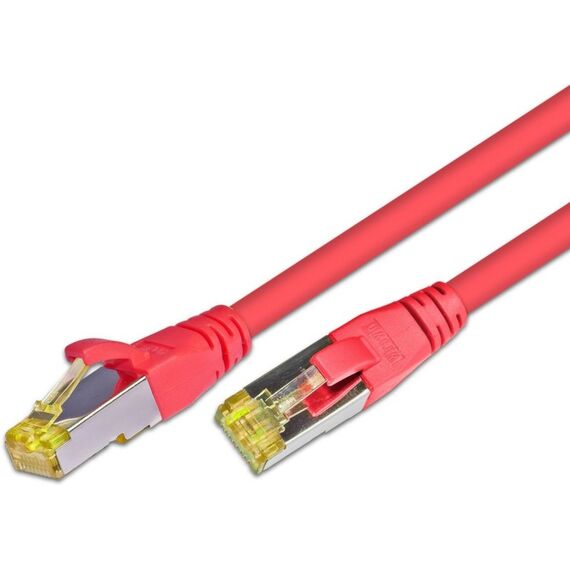 Wirewin S/FTP CAT6A 0.5m Netzwerkkabel Rot 0,5 m S/FTP (S-STP) Rund, Farbe: Rot