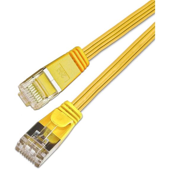 SLIM Patchcords Slim STP Netzwerkkabel Gelb 0,15 m Cat6 U/FTP (STP) Flach, Farbe: Gelb, Länge: 0,15 m, 2 image