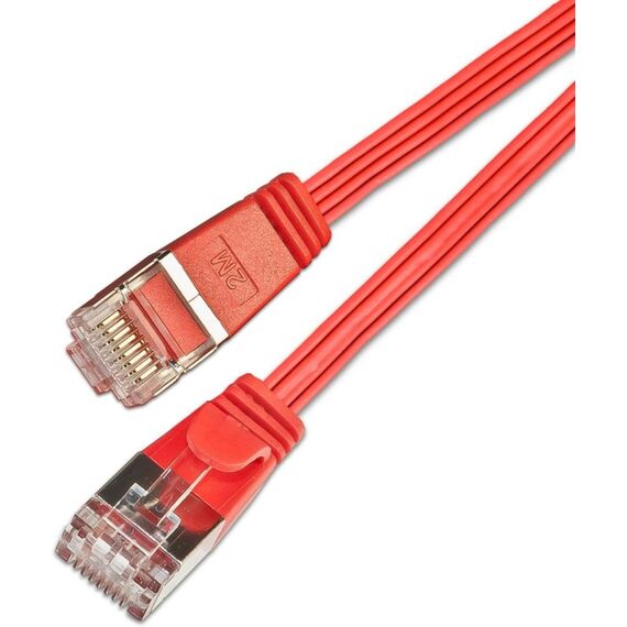 SLIM Patchcords Slim STP Netzwerkkabel Rot 1,5 m Cat6 U/FTP (STP) Flach, Farbe: Rot, 2 image