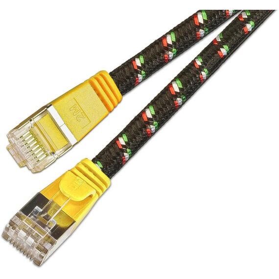 SLIM Patchcords Tough STP Netzwerkkabel Gelb 10 m Cat6 U/FTP (STP) Flach, Farbe: Gelb, Länge: 10 m, 2 image