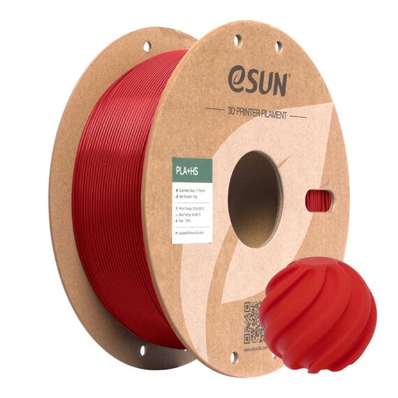 eSUN PLA+HS Polyacticsäure (PLA) Rot 1 kg