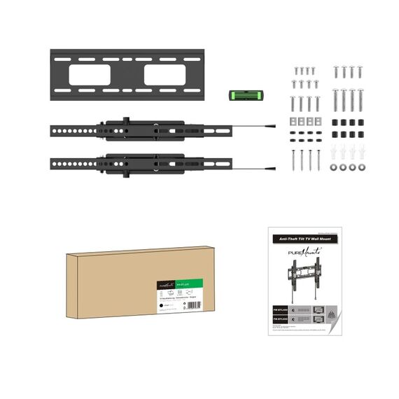 PureMounts PM-BTL400 TV-Halterung 139,7 cm (55") Schwarz, 2 image