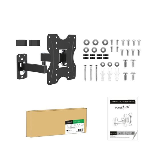 PureMounts PM-FM11-200 TV-Halterung 106,7 cm (42") Schwarz