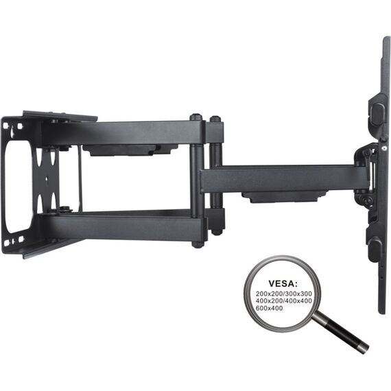 PureMounts PM-FM51-600 TV-Halterung 165,1 cm (65") Schwarz